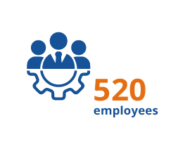 520 employees